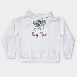 Dog Mom Flea Kids Hoodie